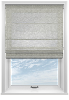 Pescara Voile, Fossil Grey - Twist&Fit Roman Blind